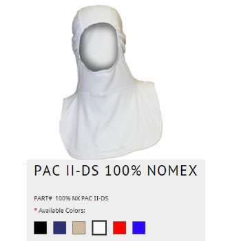 Flammschutzhaube Pac II- DS , 100% Nomex