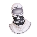 Flammschutzhaube Style PAC F-20 FIRE INK white Skull with Black Trim